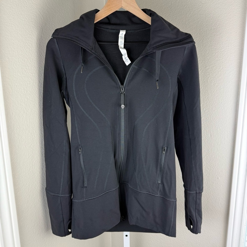 Lululemon Scuba Hoodie Full Zip Hoodie Black Size 6 Older‎ Vintage Style